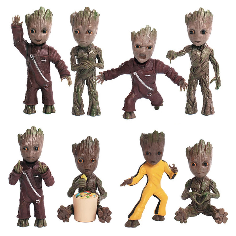 Schlüsselanhänger Baby Groot 3D-Figur – Verschiedene Kostüme Kollektion