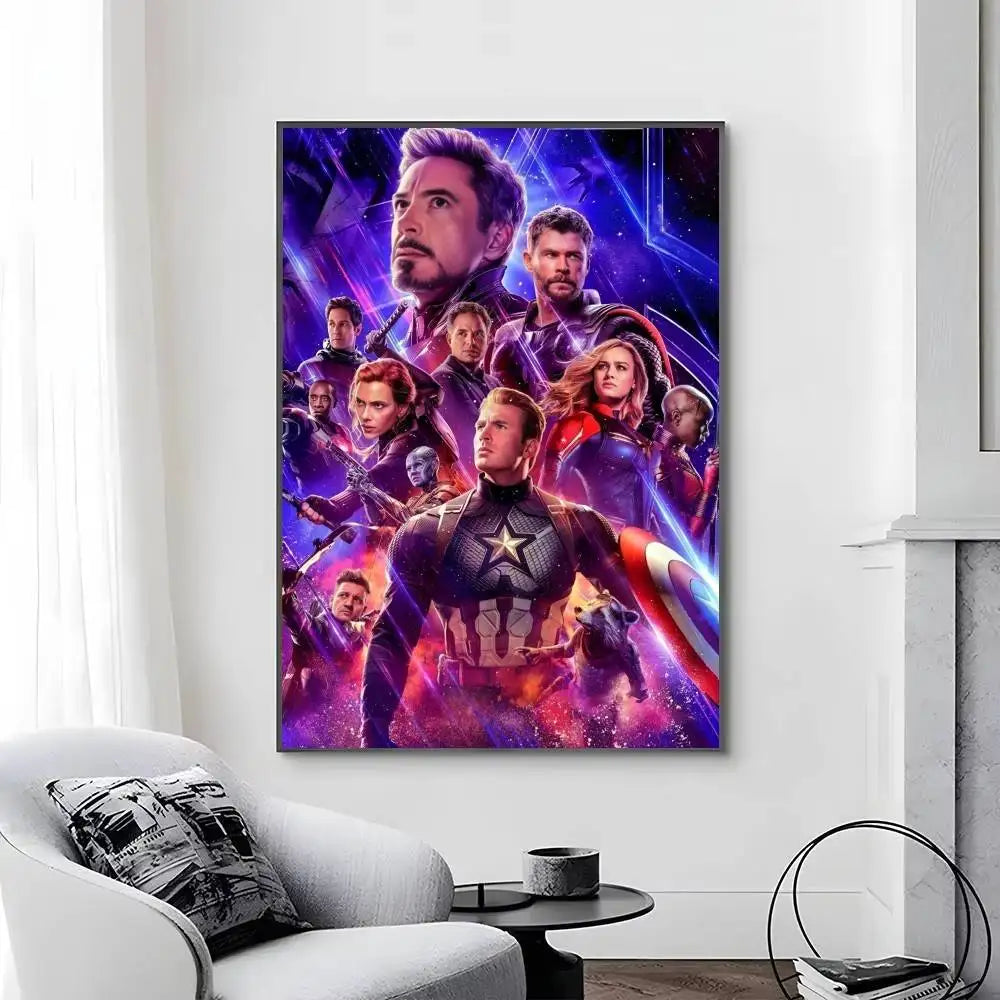 Avengers Infinity War Poster – Farbiges Endgame Team-Design