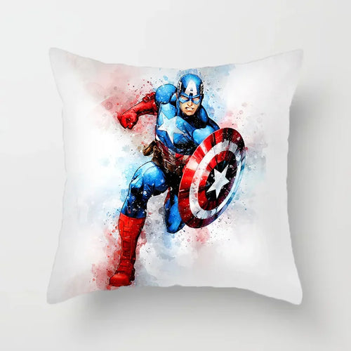 Kissenbezug Captain America – Aquarellheldenlauf