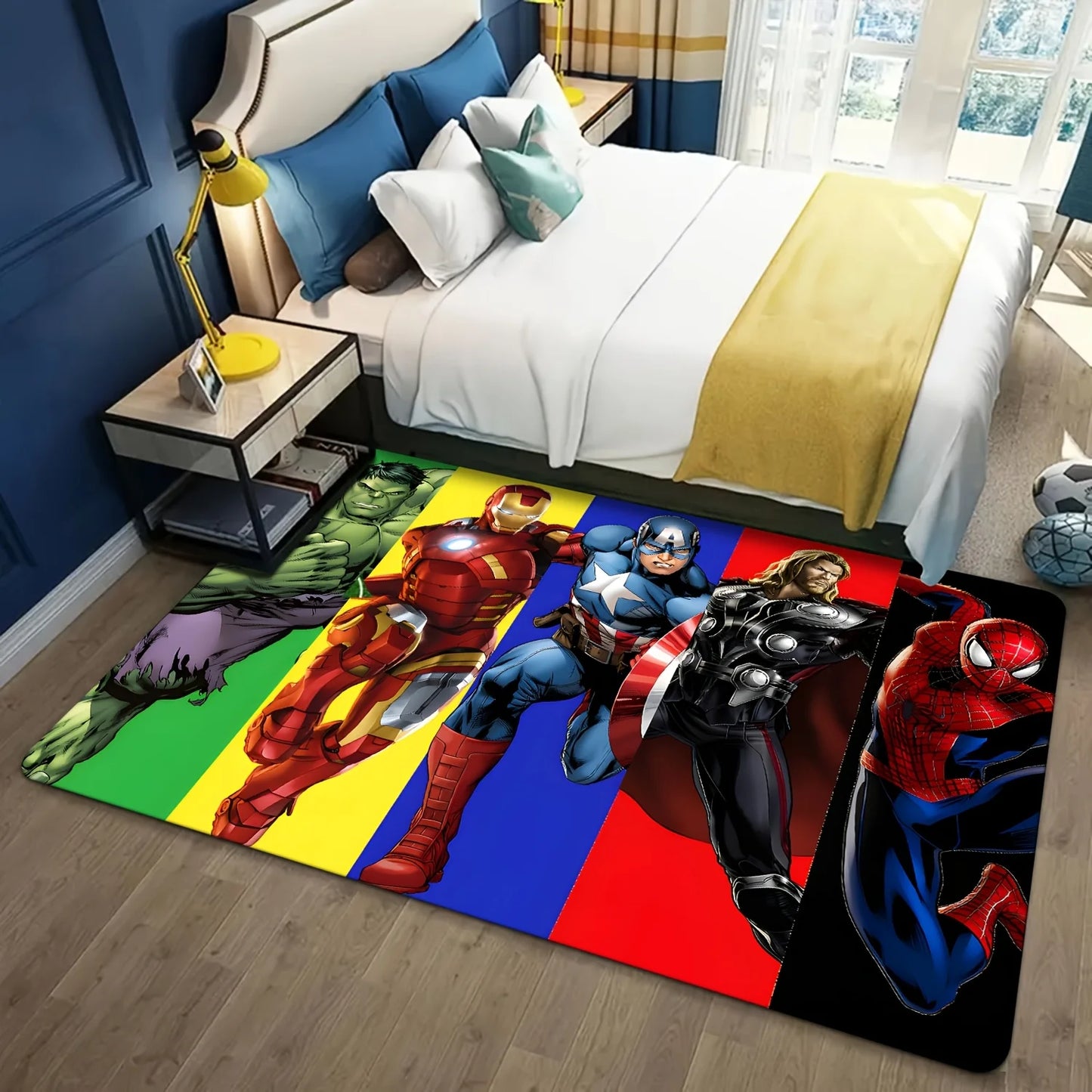 Avengers Lady Deadpool Teppich – Comic-Waffen-Kampf