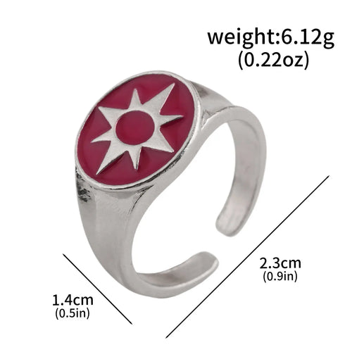 Avengers Ring - Rot emaillierter Stern