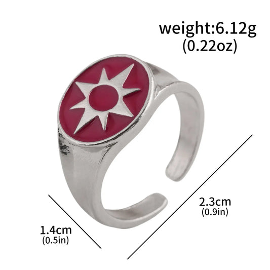 Avengers Ring - Rot emaillierter Stern