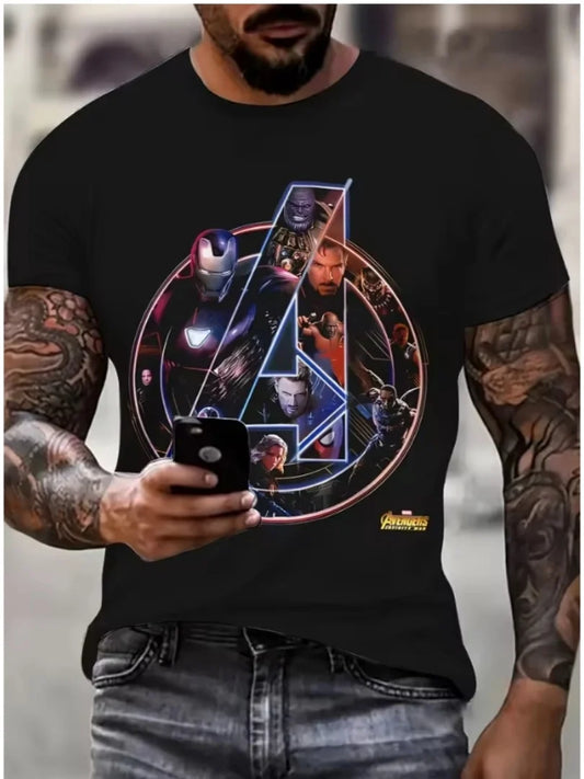 T-Shirt Avengers Infinity War – Logo Collage Charaktere Herren