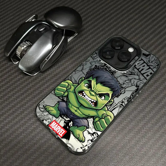Xiaomi Hülle Avengers Hulk - Chibi Erhobene Faust Schwarzer Rand