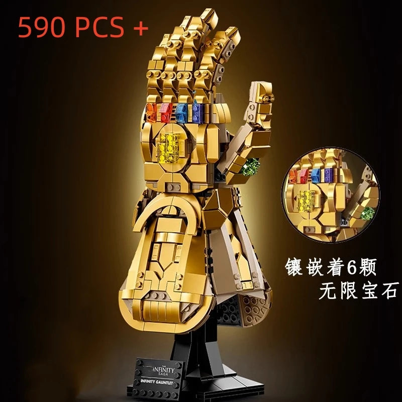 Avengers Nano Gauntlet Ziegelsteinfigur – Gold Edition 675 Teile