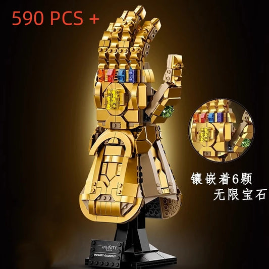 Avengers Nano Gauntlet Ziegelsteinfigur – Gold Edition 675 Teile