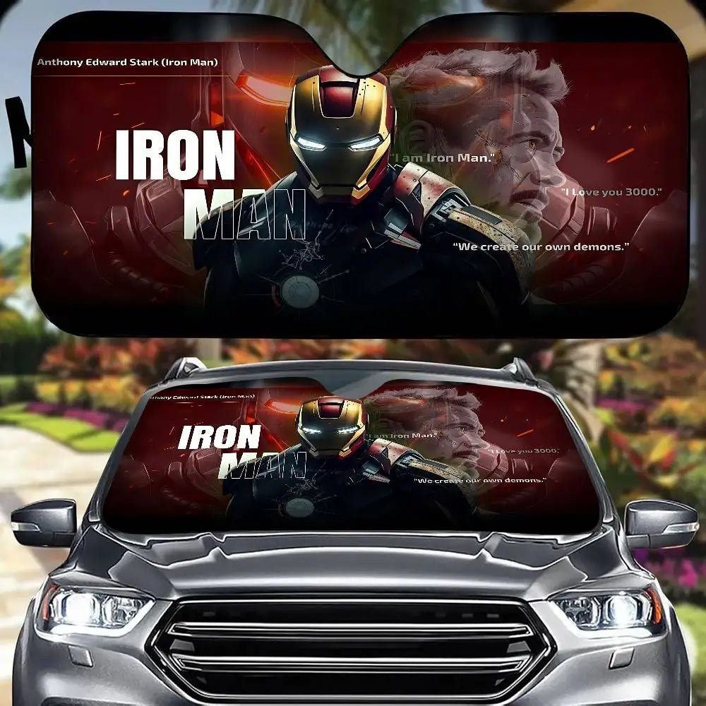Iron Man Auto Sonnenblende - UV-Schutz Windschutzscheibe