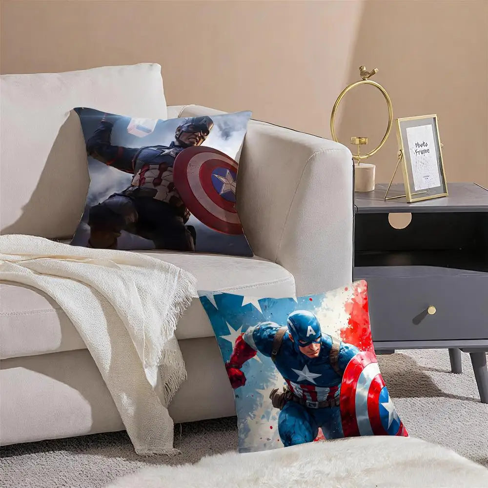 Kissenbezug Captain America – Nachtsilhouette