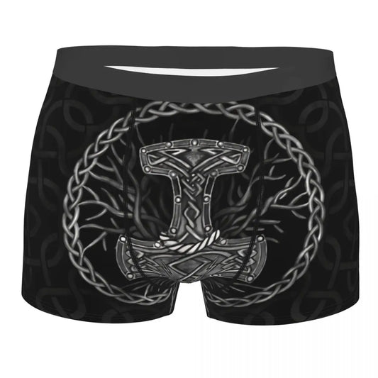 Thor Boxershorts – Mjolnir Hammer und keltischer Lebensbaum