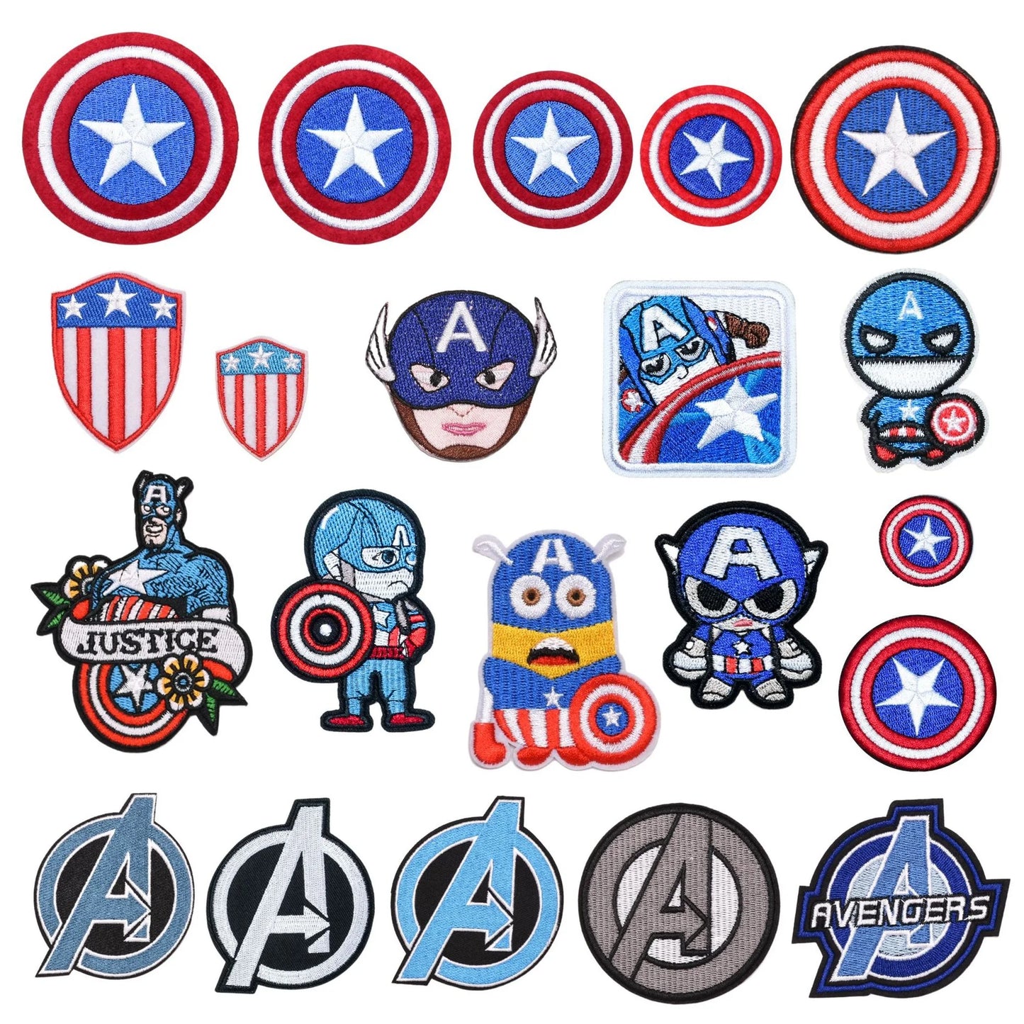 Avengers-Aufnäher Thor – bestickter Cartoon-Helm
