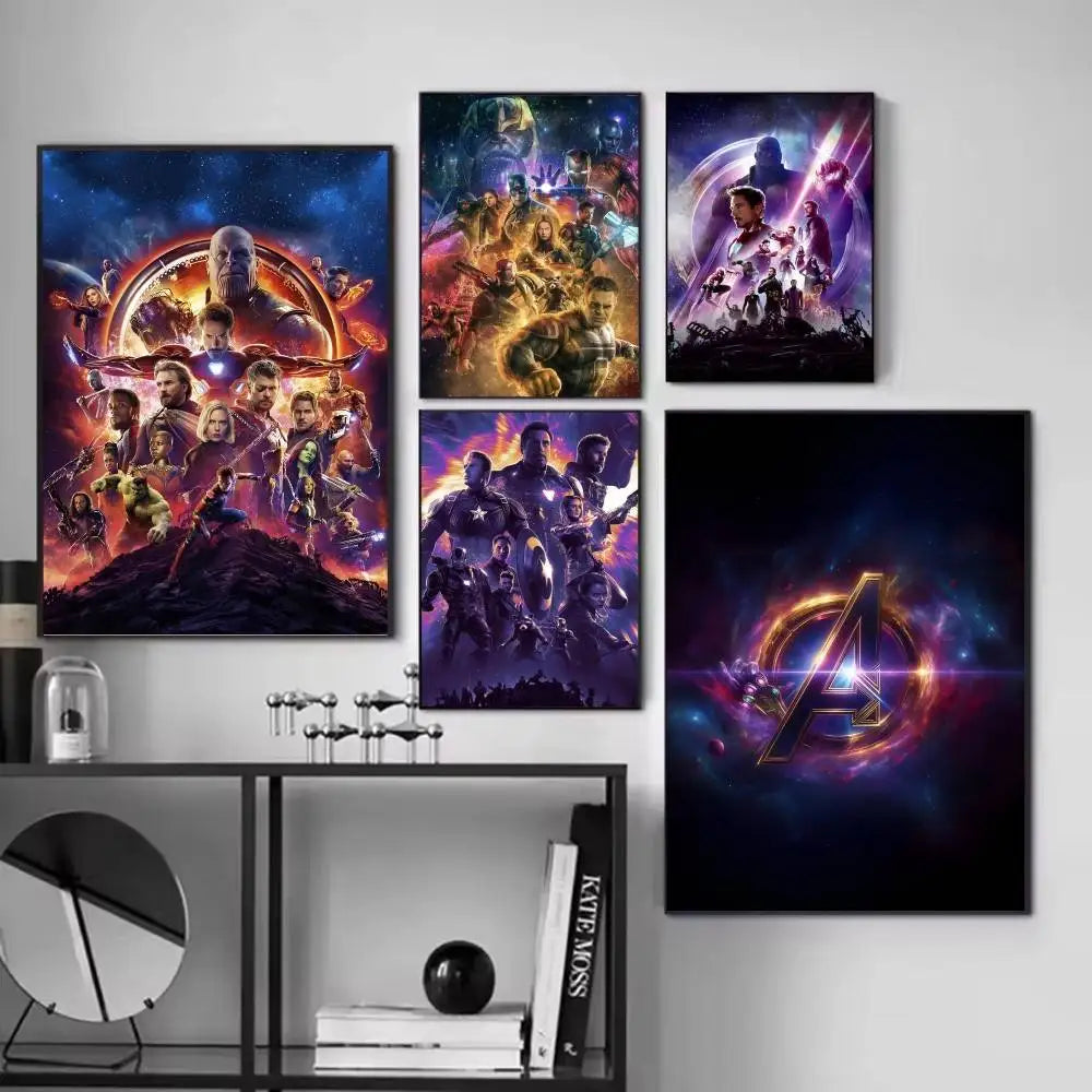 Avengers Infinity War Poster – Farbiges Endgame Team-Design