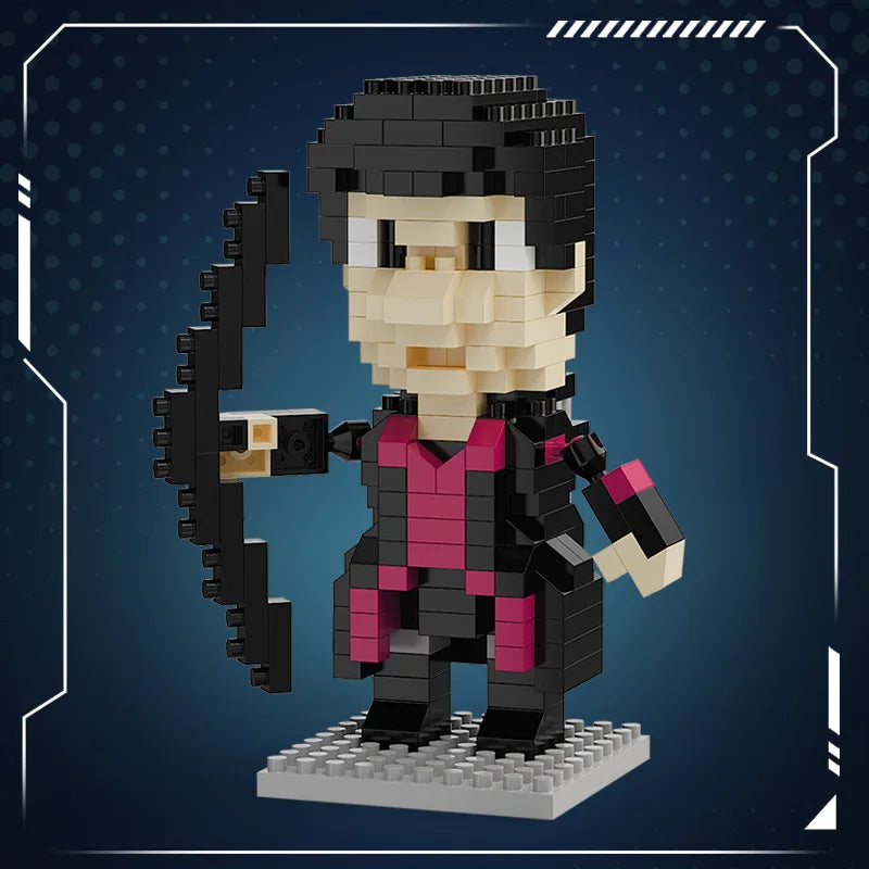 Avengers Bausteine Hawkeye – Realistisches Gesicht Bogen