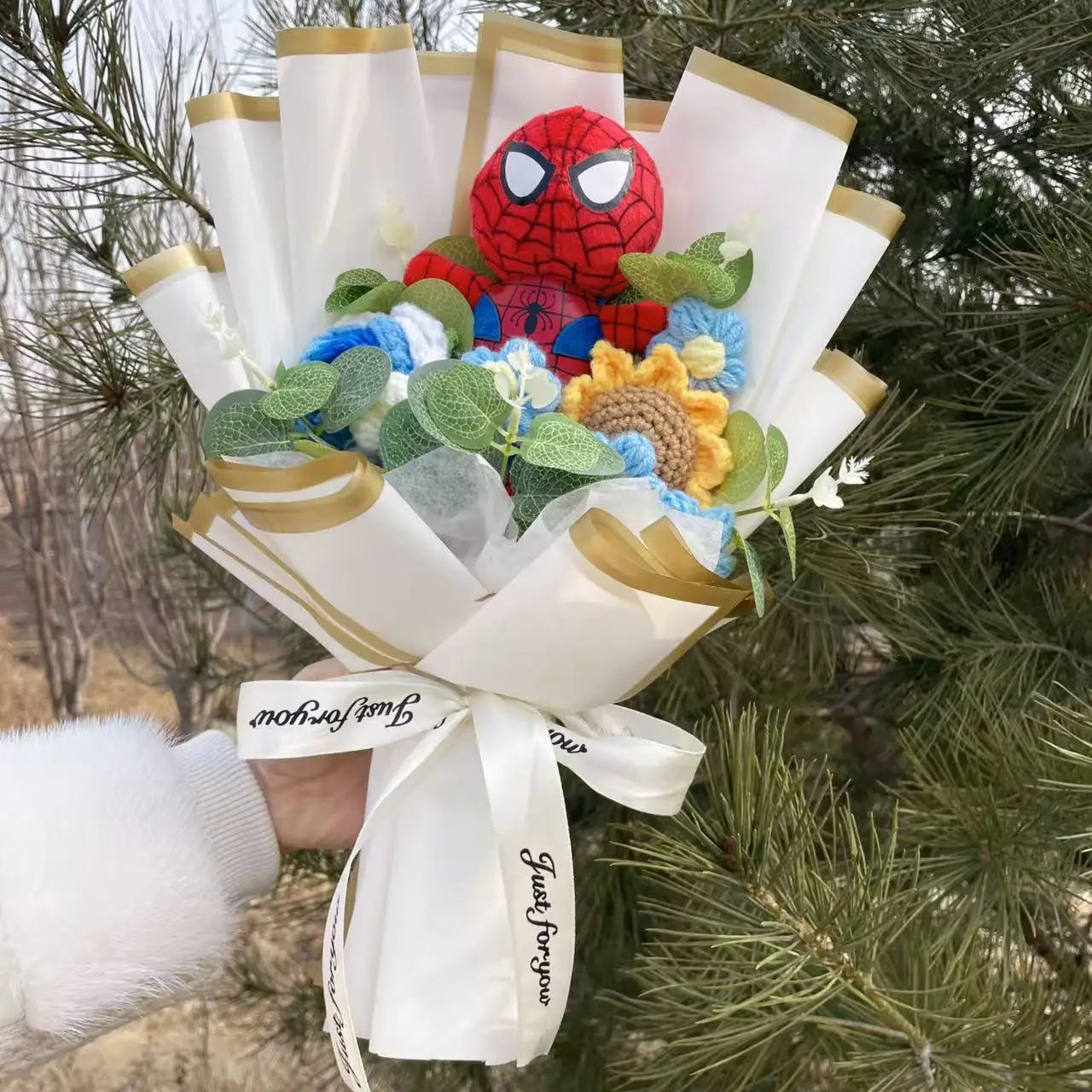 Avengers Spider-Man Strauß - handgemachtes Plüschgeschenk
