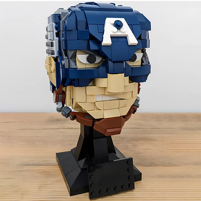 LEGO Captain America – Helm-Büste aus Steinen, 587 Teile