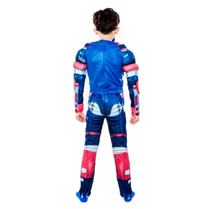 Kinder Cosplay Kostüm Iron Patriot - Muskelanzug