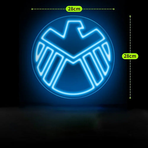 LED-Neon Avengers S.H.I.E.L.D. - Adler-Logo