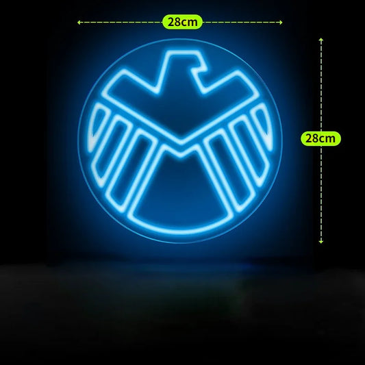 LED-Neon Avengers S.H.I.E.L.D. - Adler-Logo