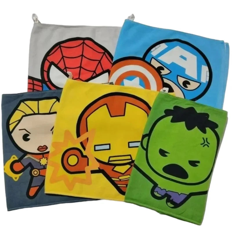 Kinderhandtuch Avengers Iron Man - gelbes Cartoon-Gesicht