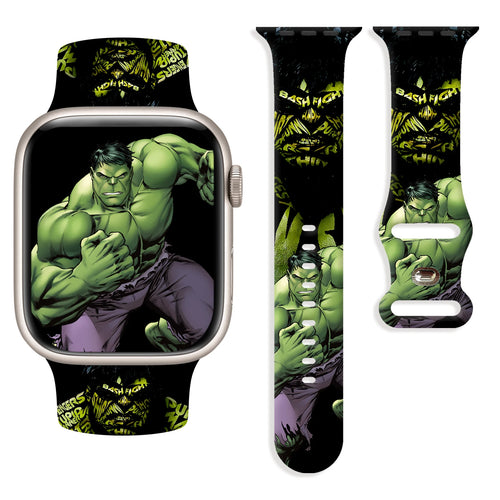 Apple Watch Armband Hulk – Geballte Faust Schwarzer Hintergrund Bash
