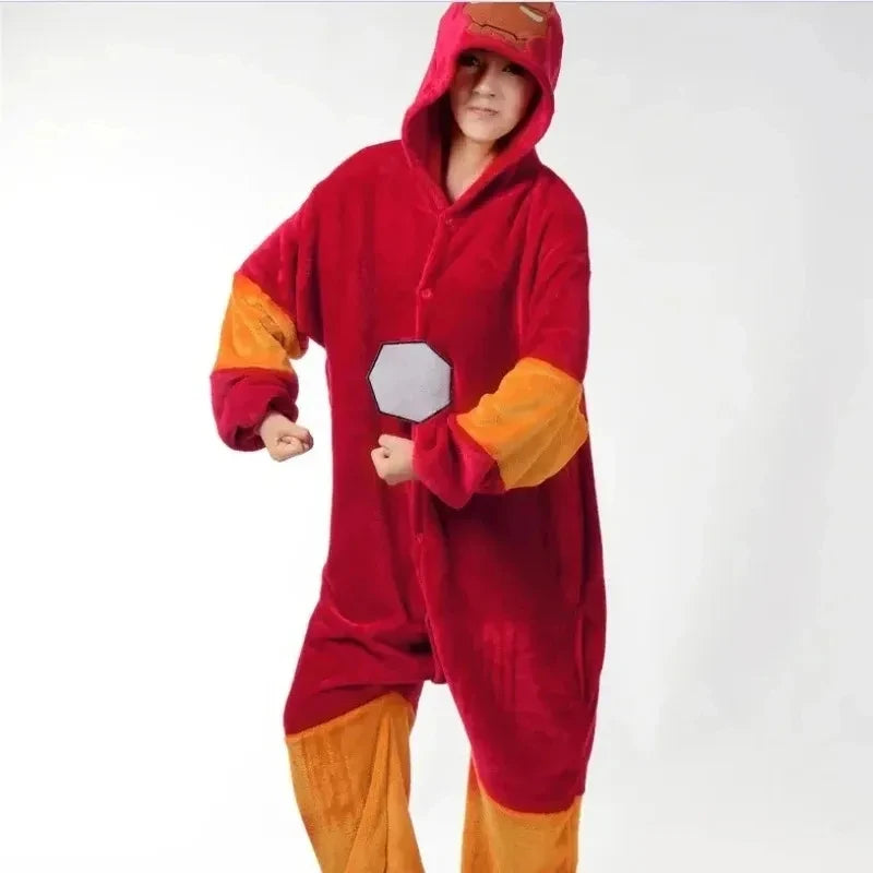 Iron Man Schlafanzug - Kapuzen-Kigurumi-Overall