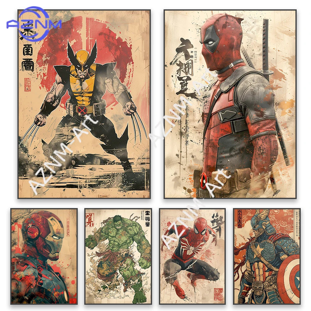 Poster Avengers Iron Man - Helmprofil Rote Spritzer