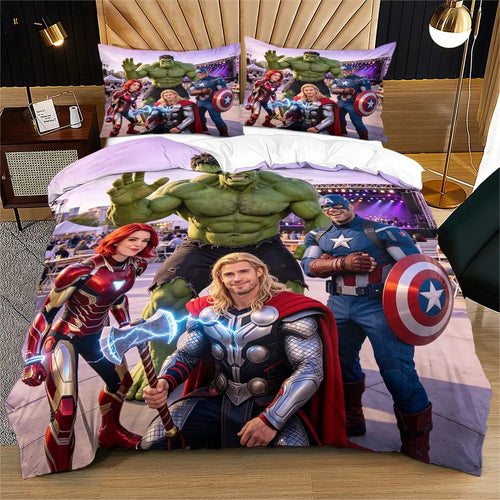 Bettwäsche-Set Avengers – Realistisches Gruppenfoto Rescue