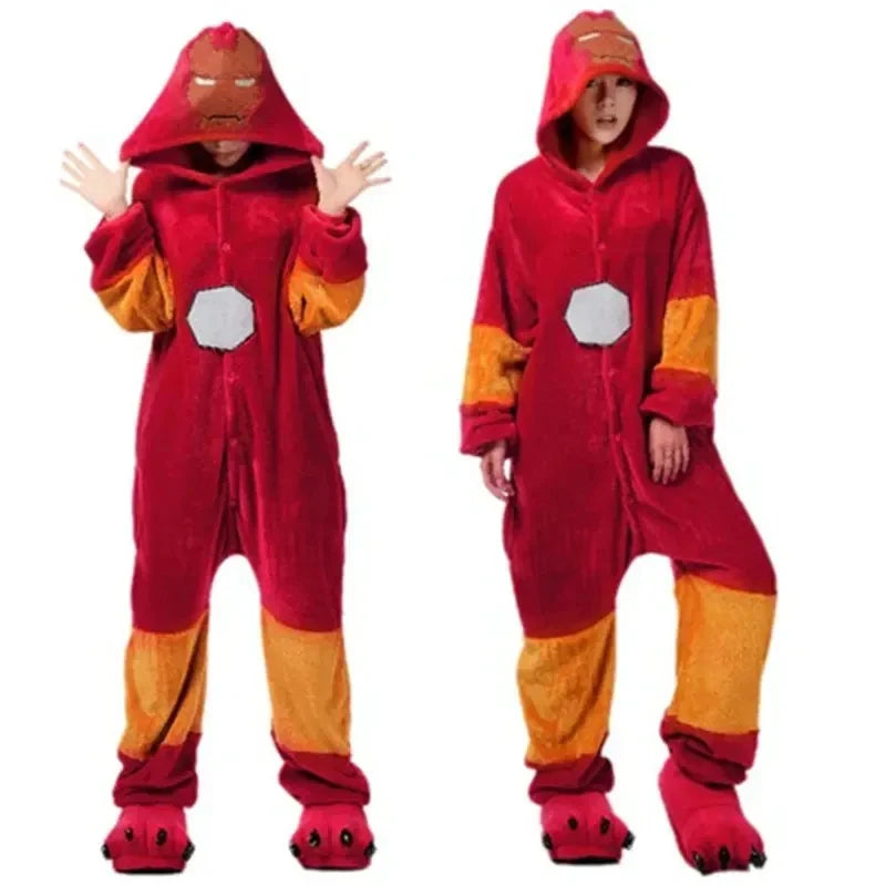Iron Man Schlafanzug - Kapuzen-Kigurumi-Overall