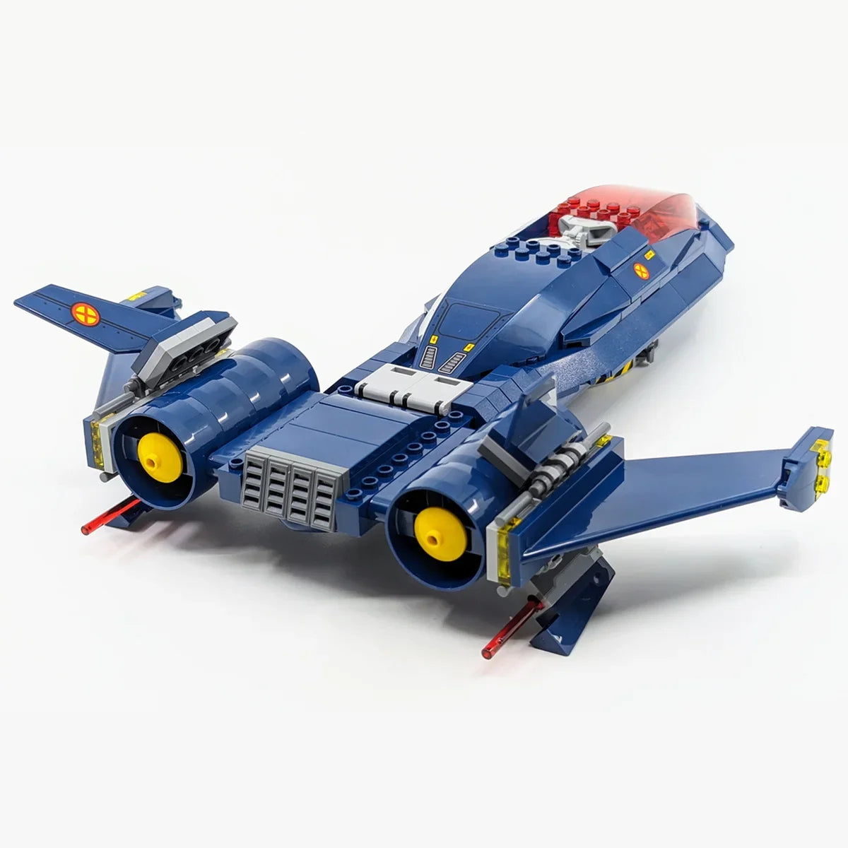 Spielzeug Bausteine Flugzeug X-Jet Blackbird - Modell Avengers X-Men