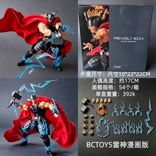 Thor Revoltech Yamaguchi Figur - Comic-Stil BC Toys Gelenkfigur