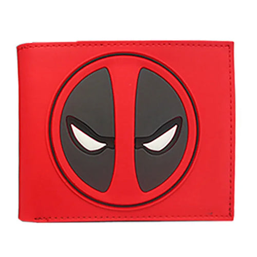 Avengers Deadpool Geldbörse - Schwarzes Logo auf Rot