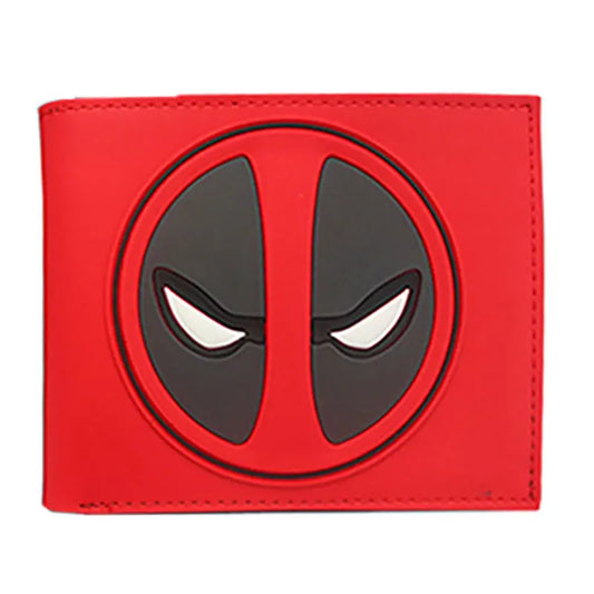Avengers Deadpool Geldbörse - Schwarzes Logo auf Rot
