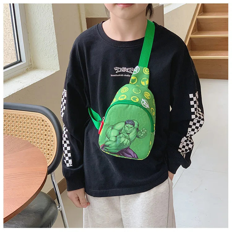 Avengers-Tasche – Schwarze Brusttasche für Kinder