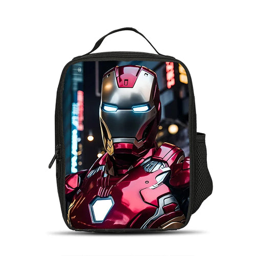 Avengers Iron Man - Isotherme Kühltasche - Büste Neon City Nacht
