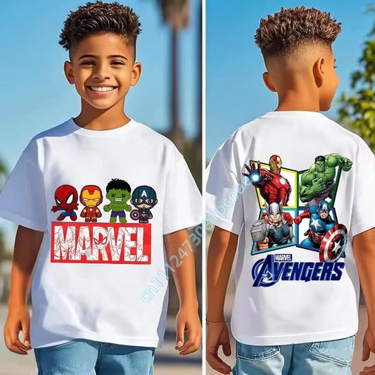 Marvel Avengers Kinder-T-Shirt - Logo im Windows-Fenster-Stil