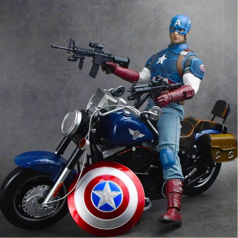 Avengers Captain America Figur - Bewegliche Stoffkleidung Hammer