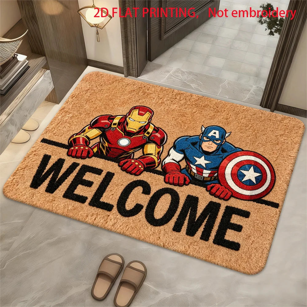 Teppich Marvel Avengers - Design Welcome Iron Man Captain America
