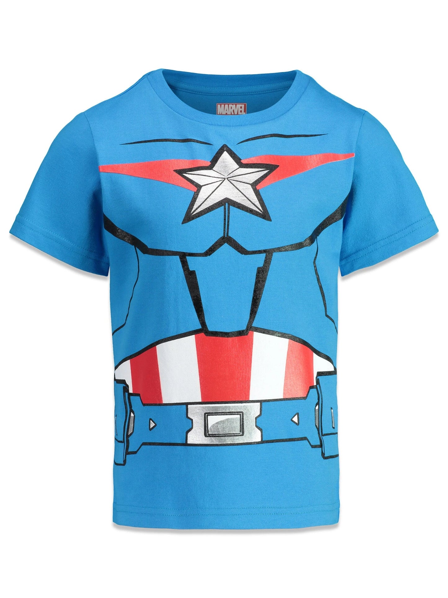Kinder T-Shirt Avengers Captain America - Superheld Blau