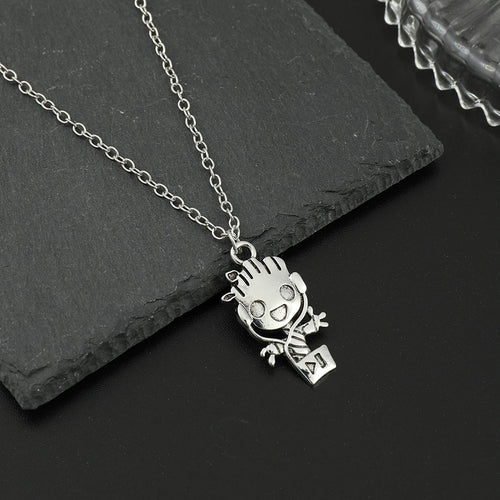 Versilberte Baby Groot Halskette mit Anhänger – Guardians of the Galaxy