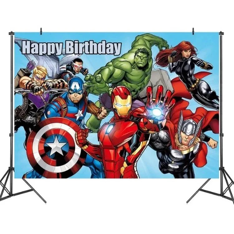 Avengers Geburtstagsdekoration – Hintergrundbanner