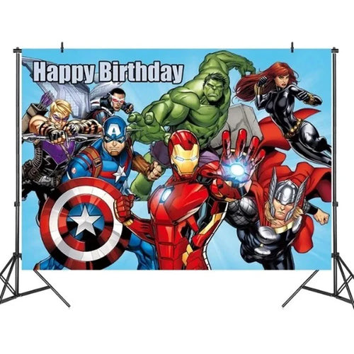 Avengers Geburtstagsdekoration – Hintergrundbanner
