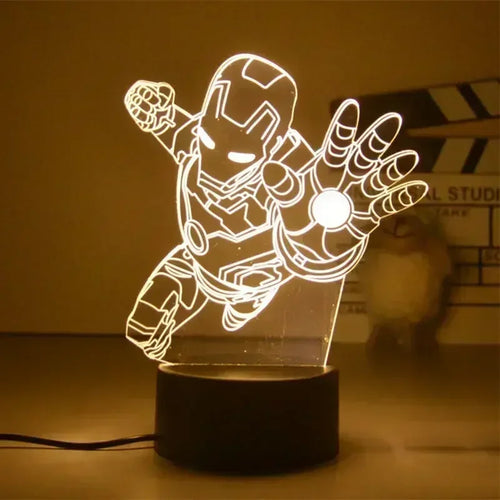 LED Lampe Avengers Iron Man - 3D Flug 18cm