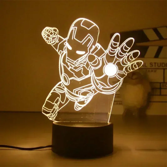 LED Lampe Avengers Iron Man - 3D Flug 18cm