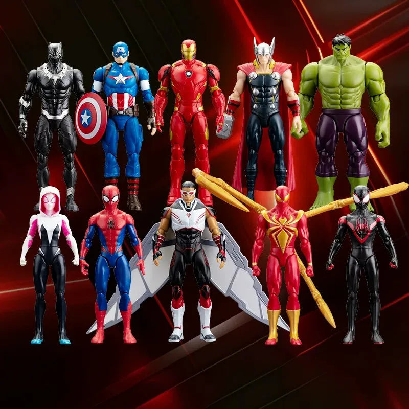 Avengers Set – Sammelfiguren Iron Man Thor Hulk Spider-Man 18cm