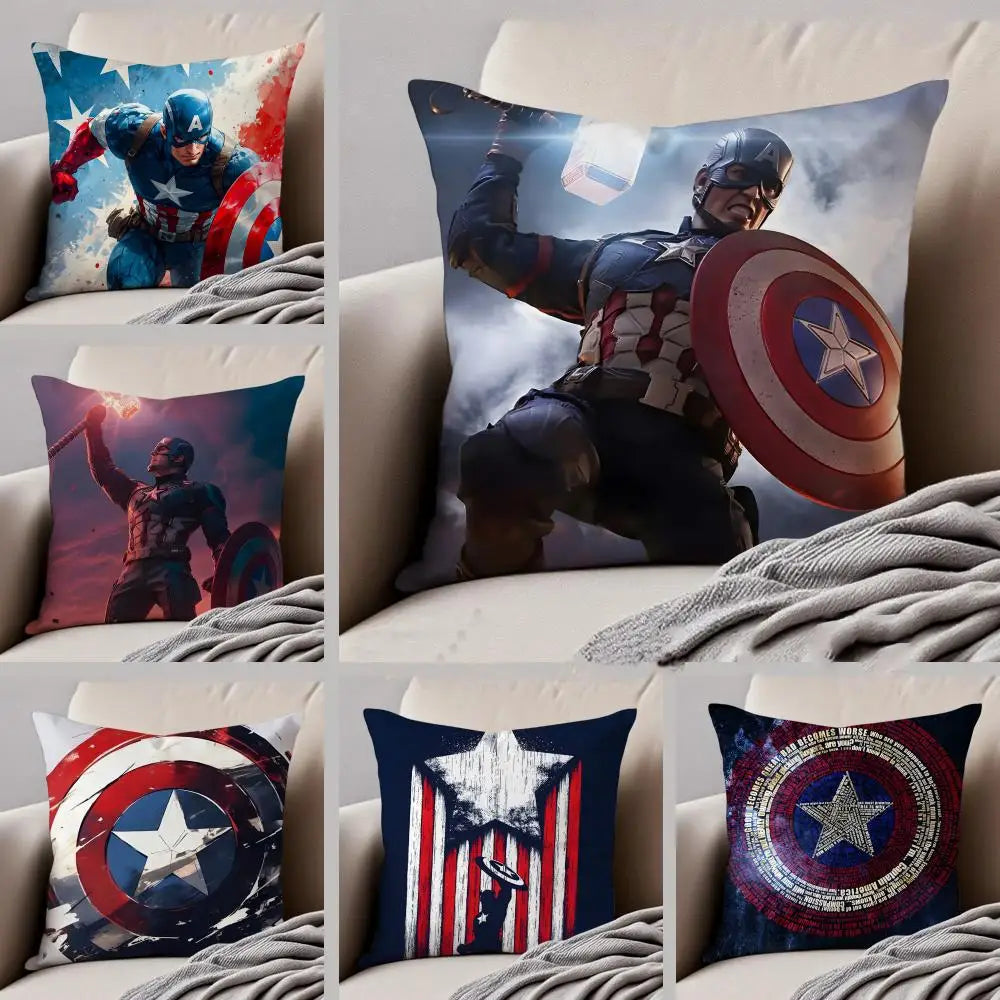 Kissenbezug Captain America – Kampfpose