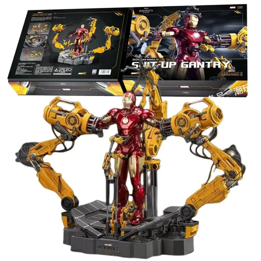 ZD Toys Iron Man MK4 Figur – Ankleideportal Suit-Up Gantry