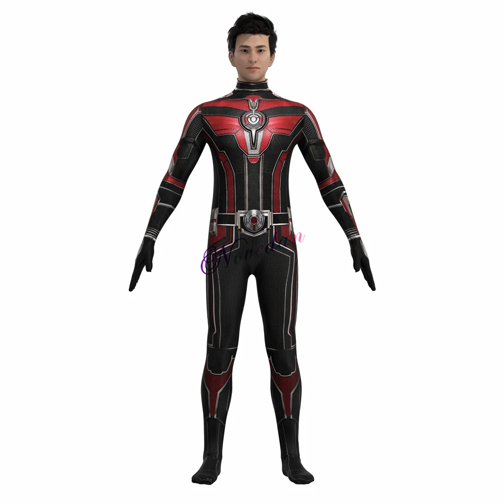 Ant-Man Kostüm - Rot-Schwarzer Overall mit Maske