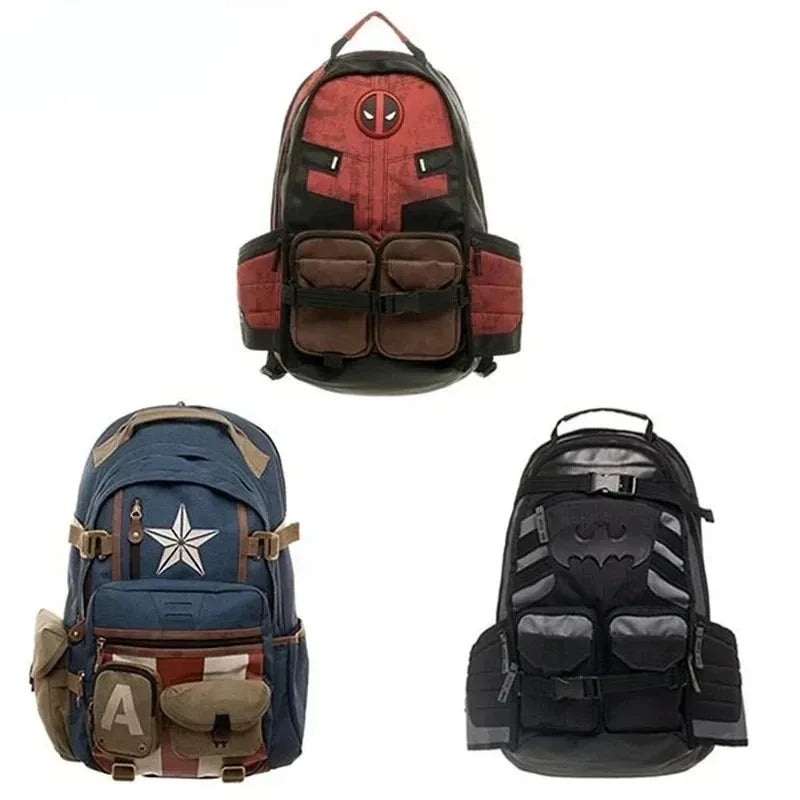 Avengers Captain America Rucksack - Vintage Militär-Stern-Stil
