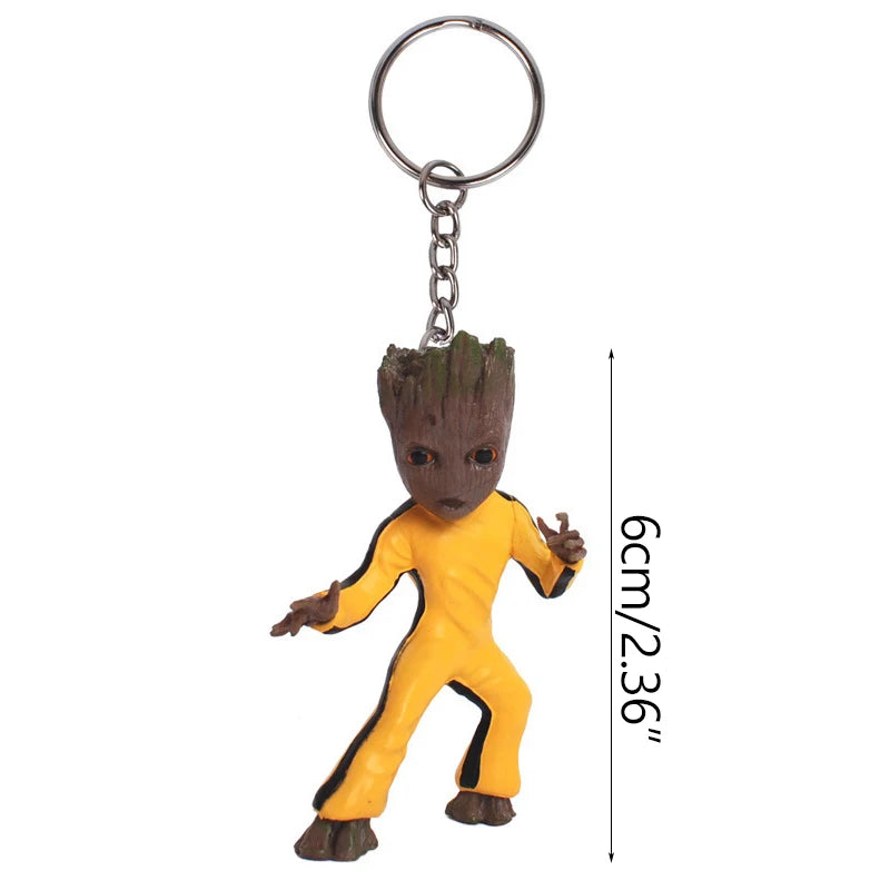 Schlüsselanhänger Baby Groot 3D-Figur – Verschiedene Kostüme Kollektion