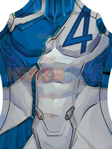 Fantastic Four Mister Fantastic Kostüm – Blau-Grauer Overall mit Rüstungseffekt