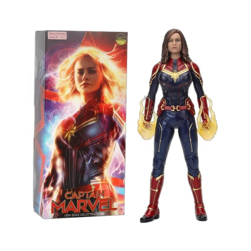 Sammelfigur 1:6 Captain Marvel - Goldene Energie-Fäuste